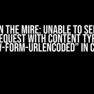 Stuck in the Mire: Unable to Send Post Request with Content Type “x-www-form-urlencoded” in Clojure?