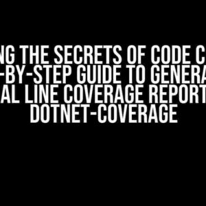 Unlocking the Secrets of Code Coverage: A Step-by-Step Guide to Generating a Partial Line Coverage Report with dotnet-coverage